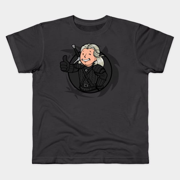 Vault Witcher Kids T-Shirt by BoggsNicolas